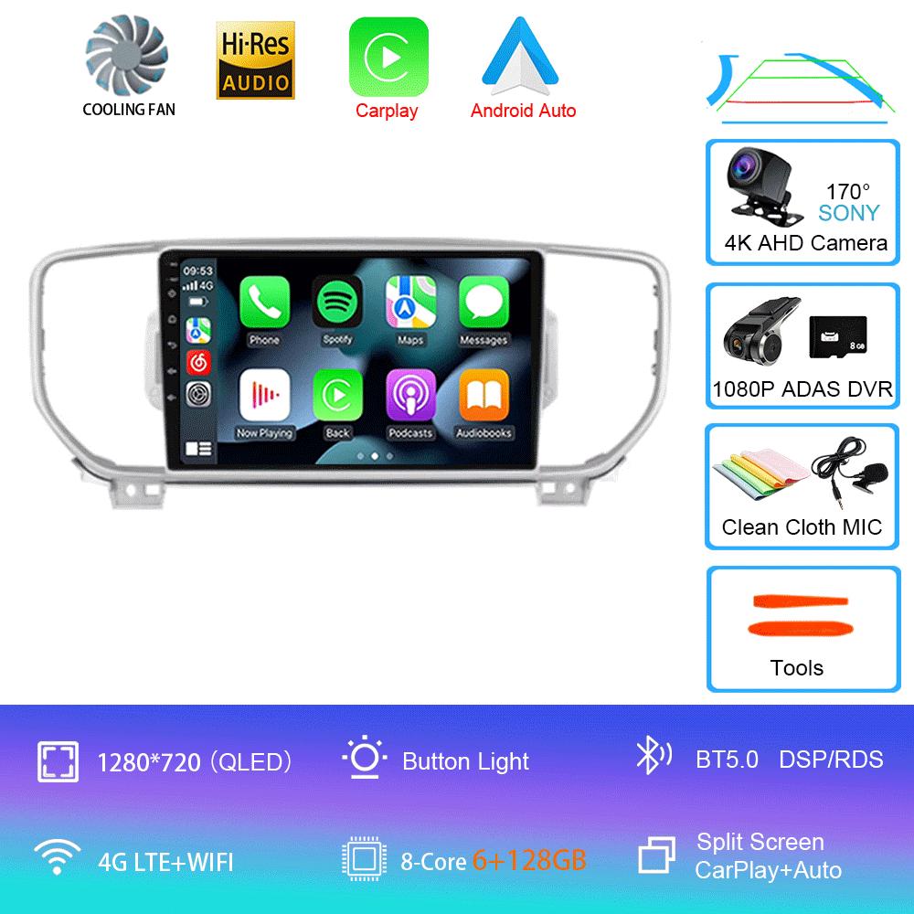 Android 14 Car Radio For Kia Sportage 4 QL 2016 - 2018 Multimedia Video Player Navigation Stereo GPS