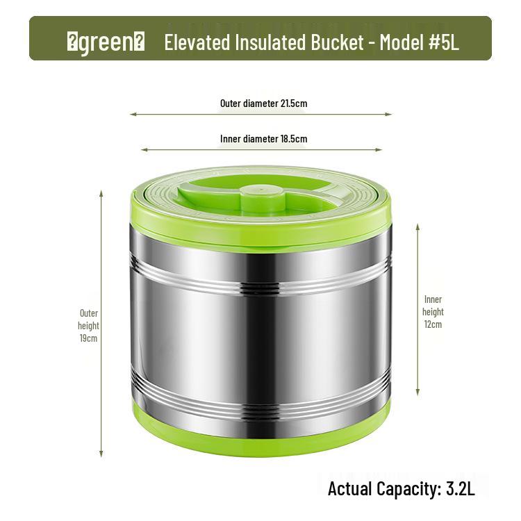 Kuangcai 3-Piece Insulated Lunch Box Set - Large Capacity Portable Thermos for Food