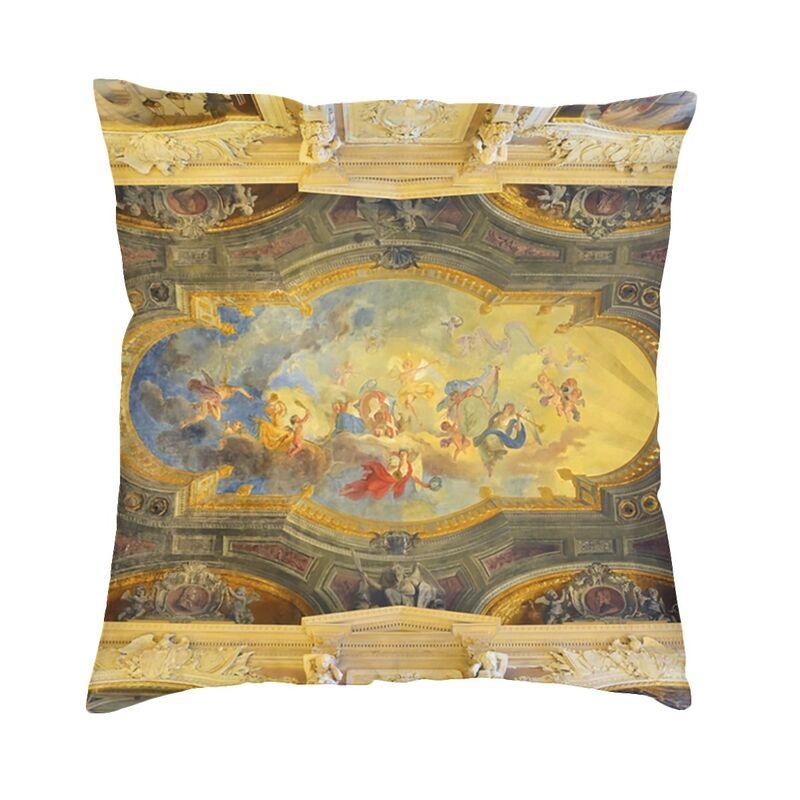 Luxury Via Triumphalis Of Saint Benedict Cushion Cover x Soft Baroque Throw Pillow Case Sofa Square Pillowcase Decoration