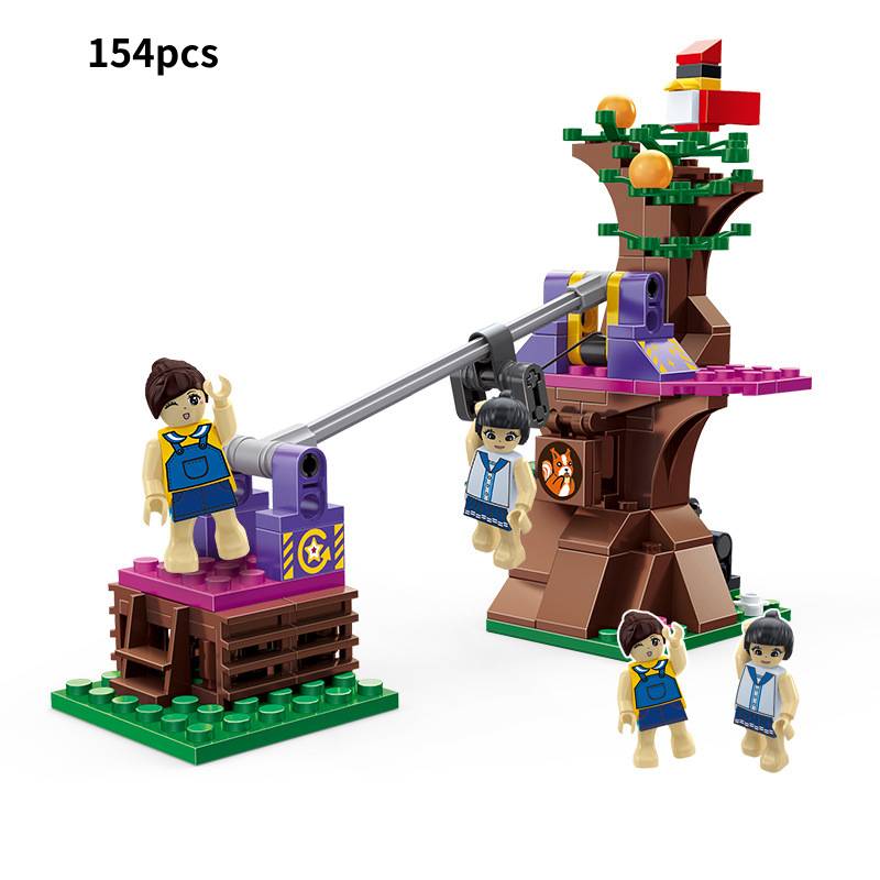 

Small View Street Particle Building Blocks Children Puzzle Assembly Style Sand speedway