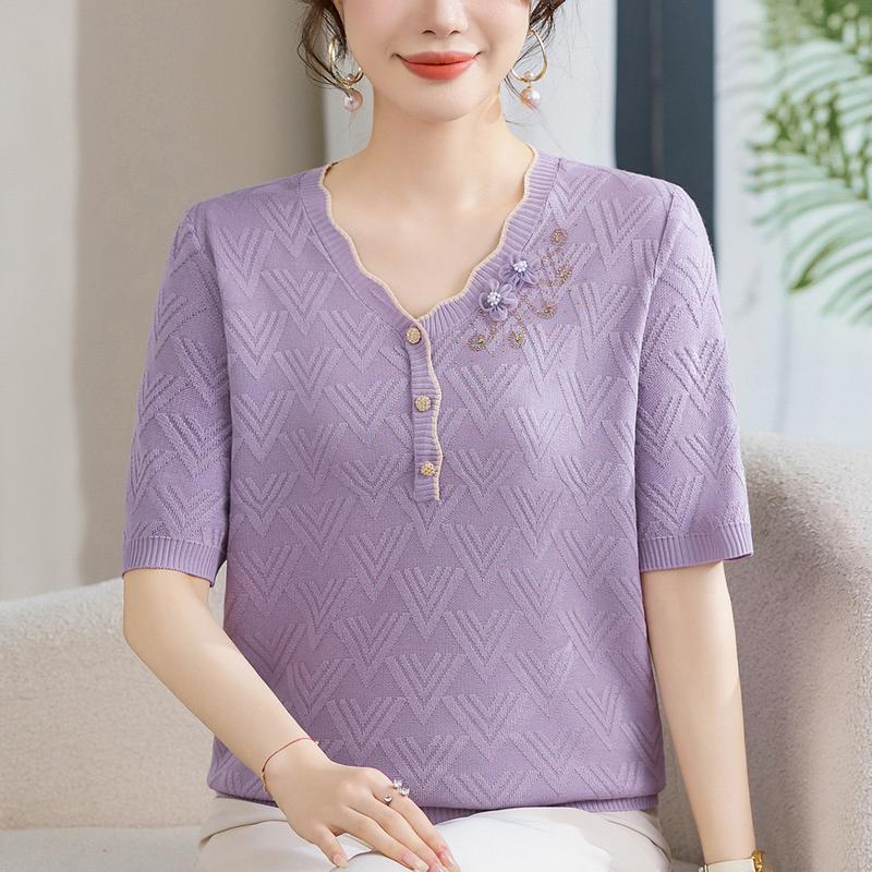 Madam Tang Women s Versatile Knitted Sweater 4XL (Recommended 135-145 lbs)