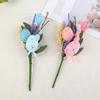 Efficient Spring Festival Eggs Artificial Flower Bouquets Bright Home Office Easters Celebration Decoration