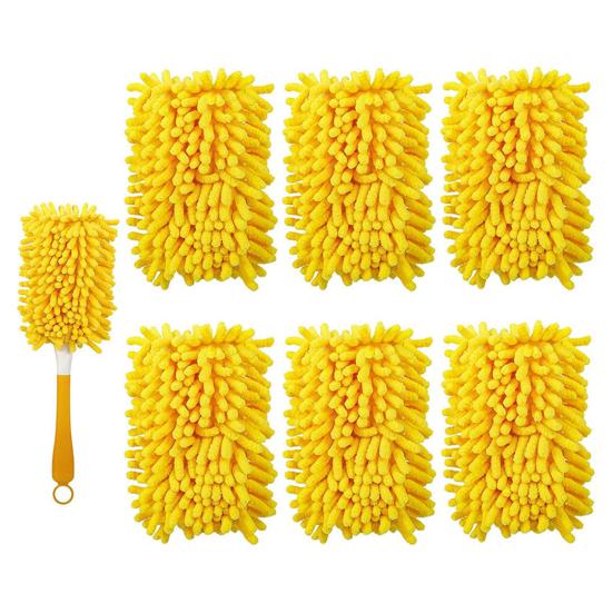 2/4/6Pcs Mop Cloth Covers Replacement Wear Resistant Non-Fading Washable Quick Dry