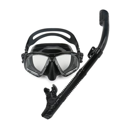 Tauchausrüstung Flüssigsilikon Taucherbrille Volltrockenschnorchel Freitauchmaske Schnorchelset mit drei Schätzen