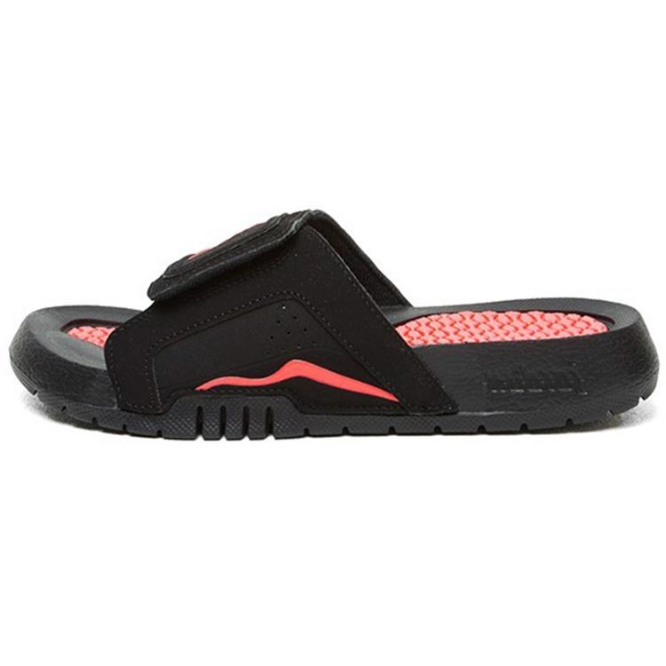 (GS) Air Jordan Hydro VI Retro Infrared Black Red Sports Slippers  Black Infrared 23  Kids  655327-060 EU 40