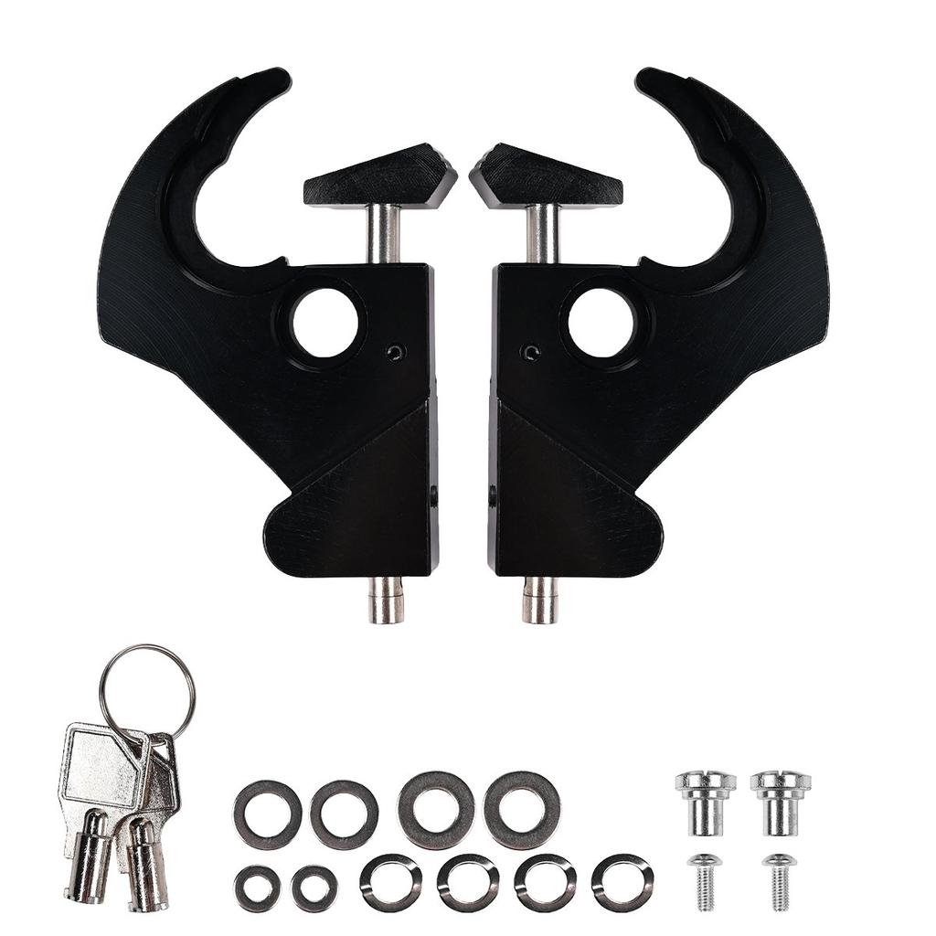 1Pair Luggage Rack Docking Latch Clip Lock with Keys Mounting Rear Backrest For Harley Touring Road King Sportster XL883 XL1200