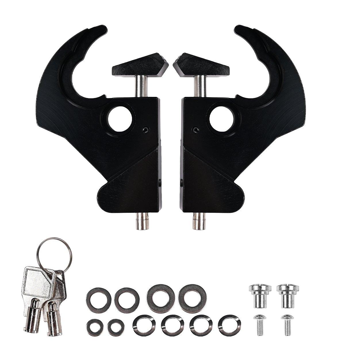 For Harley Backrest Tailstock Quick Release Buckle w/ Lock Seat Stands Rear Barket Padlock Motorcycle Part For Touring Sportster Tailstock Lock