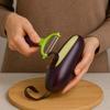 Vegetable Peeler - Original - 16 Cm - Eggplant Handle - Stainless Steel - Practical and Design