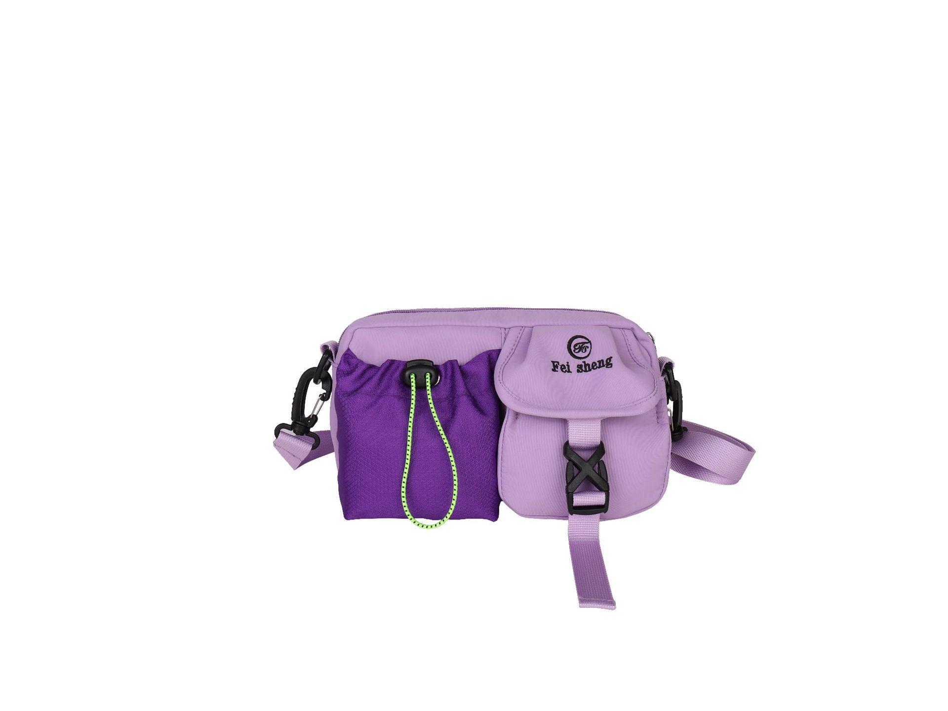 

2025 Unisex Multi-Pocket Trendy Crossbody Shoulder Bag for Outdoor Sports фиолетовый