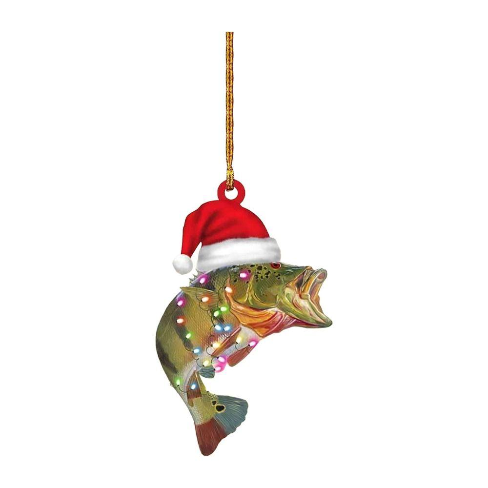 

Acrylic Acrylic Fish Ornaments Hanging Fish Hanging Ornament Christmas Fish Pendant Festival Theme 1