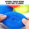 36Pcs Non-Scratch Cleaning Ball Random Color Plastic Clean Up Grease Dish Mesh Scrubber Household Supplies