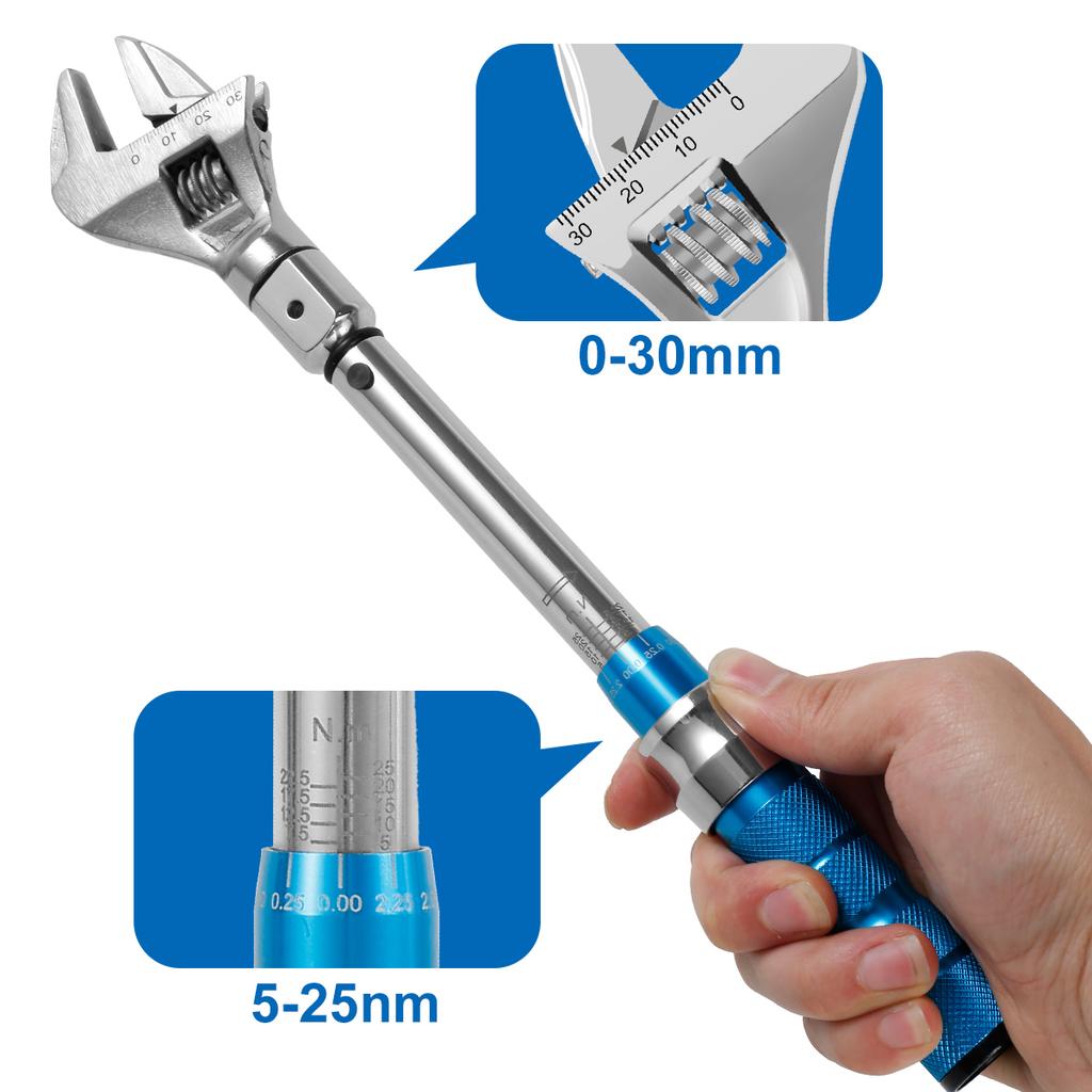 Digital adjustable torque wrench steel open ended torque wrench interchangeable head torque wrench purpose maintenance tool
