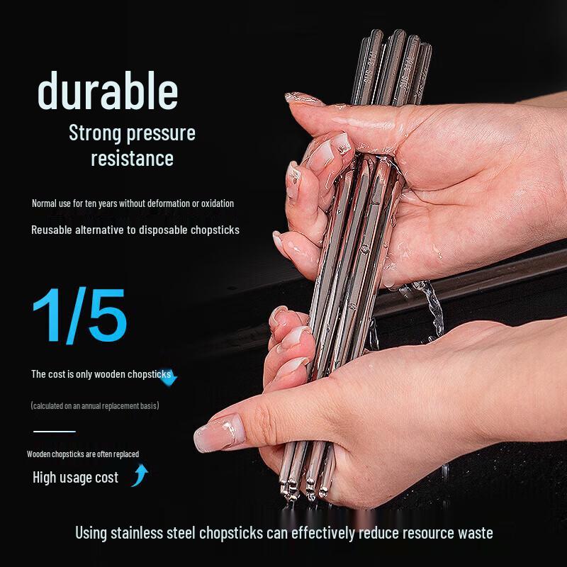 316L Edelstahl Essstäbchen