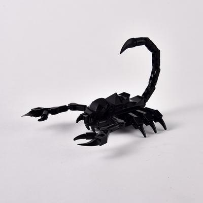Desert Black Scorpion Building Block Reptile Model Puzzle Assembled Toy Compatible Small Particles