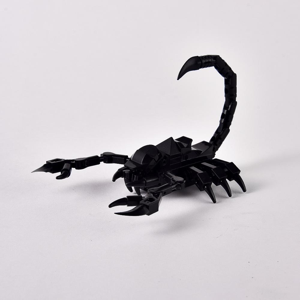 Desert Black Scorpion Building Block Reptile Model Puzzle Assembled Toy Compatible Small Particles