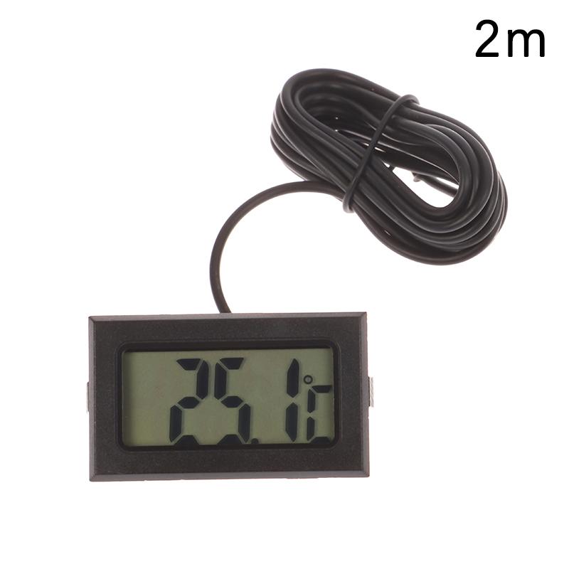 Fy-10 Mini LCD Termômetro Digital Aquário Carro Banho de Água Temperatura Tester Detector Monitor Sensor de Temperatura Incorporado