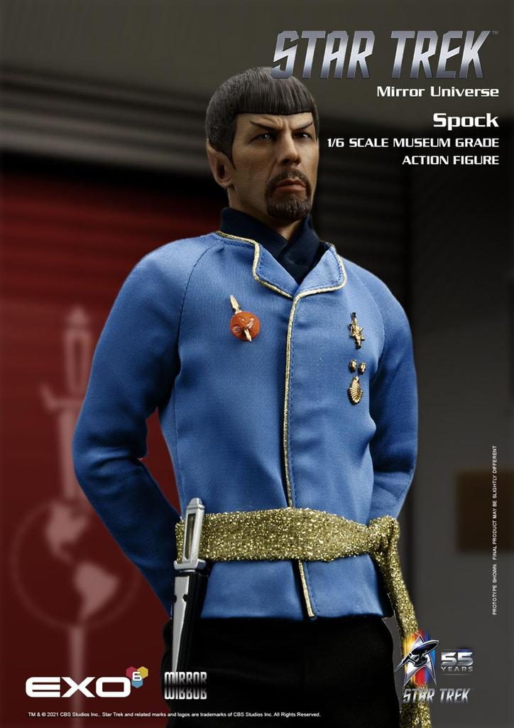 Action Figure Scale Star TOS of the Ion Mirror World Spock EXO-6 Hyper-Realistic 1/6 Trek "Terror Storm" Mr.