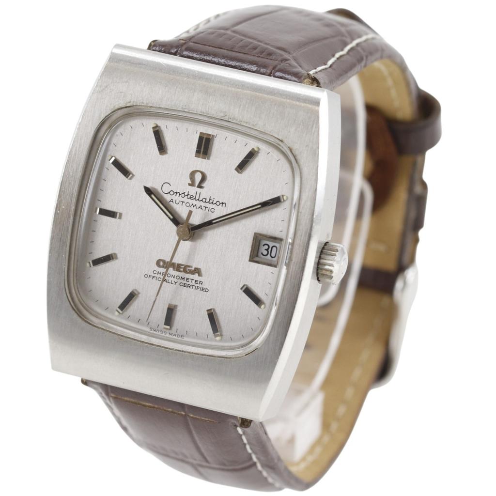 OMEGA Constellation Watches cal.1001 SilverDial Stainless Steel/Embossed Leather Mechanical Automatic Analog display mens Used