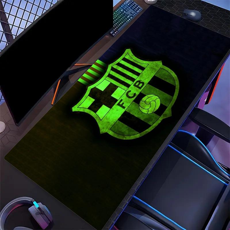 Barça Mouse Pad, Large Gaming Desk Mat, Non-slip XXL Mousepad for Laptop & Tablet, Mini PC Playmat with Stitched Edges