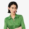 [lacoste] Women's Shiny Pique Long Sleeve Dress EF9901-56GNPA