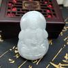 Afghan White Jade Three-Dimensional Guanyin Pendant – Ideal Gift for Travelers and Street Vendors