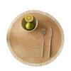 2/4/6pcs/set Hot Selling Fringe Eco-friendly Household Non-Slip Morden Style Table Woven Placemats Polyester Round Mat