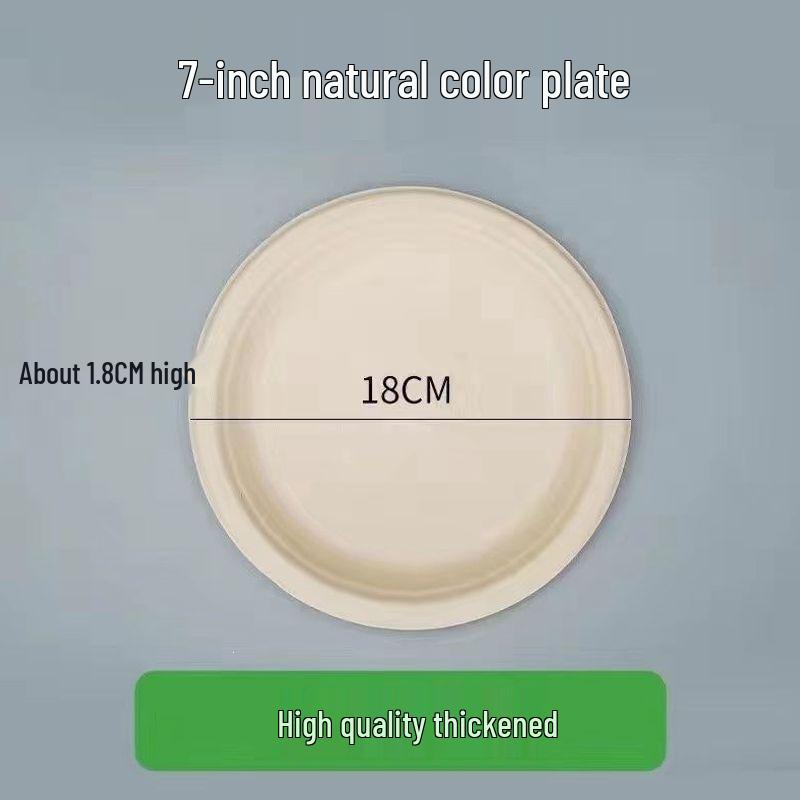 Eco-Friendly Disposable Paper Plates for BBQ, Cake, DIY Crafts, and Kindergarten - Thickened Round and Square Shapes