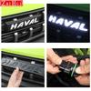 Dla Haval H3 2024 2025 Stylizacja Samochodu Emblemat na Przednią Kratkę Światło na Przednią Kratkę Dymiony Czarny Zewnętrzne Światła Dekoracyjne Akcesoria
