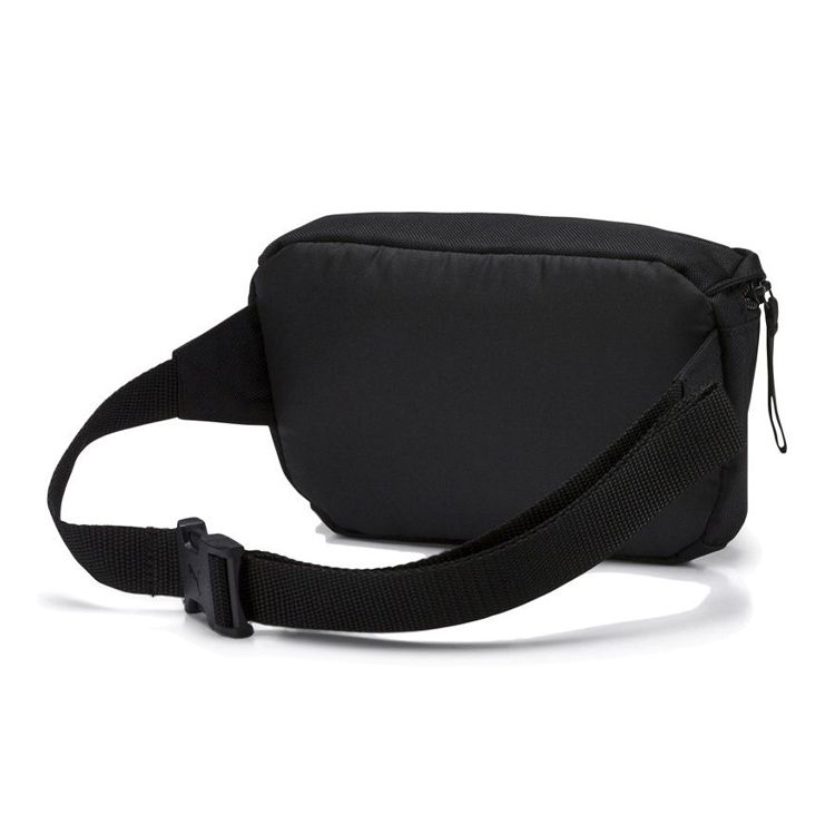 Puma Plus Waist Bag Ii Sports Leisure Zipper Closure Polyester Sports Bag Unisex Waist Bag Black 075751-01