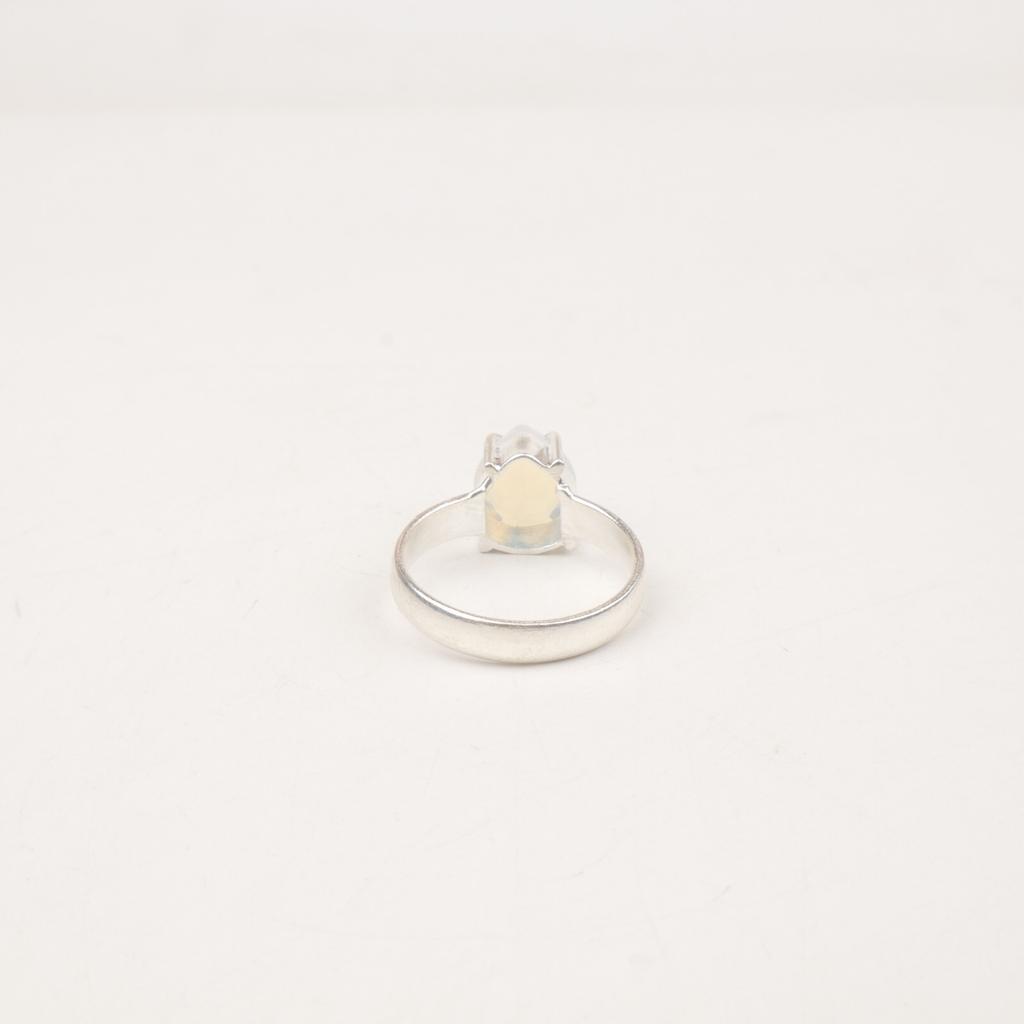 Natural Milky Opal Gemstone 925 Sterling Silver Jewelry Handmade Stylish Ring RR-43-13