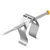 Grillthermometer-Sonde Clip 3-Loch Grillthermometer Sonde Befestigungsclip Halter Küche BBQ Ofen Grill Zubehör Edelstahl