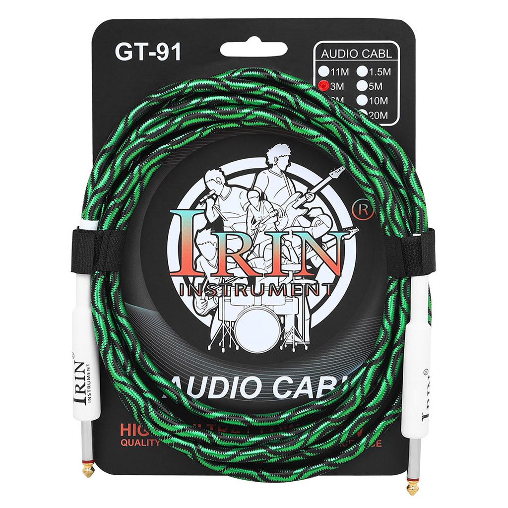 Electric Guitar Audio Cable 3 M Male To Male 6.35mm Audio Cable for Guitar Bass Denoise Dual Straight Head Connection Cable