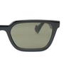 Gucci Temple Monogram Embellishment Acetate Irregular Sunglasses Men's Black