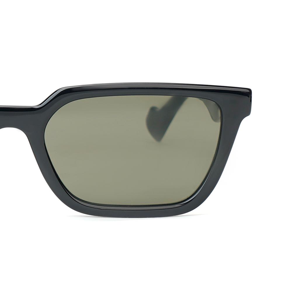 Gucci Temple Monogram Embellishment Acetate Irregular Sunglasses Men's Black