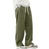 Herren Mode Corduroy Textur Lässig Sportlich Gerade Beine Hosen Elastischer Bund Kordelzug Bequeme Passform Strapazierfähiges Material