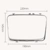 Car Water Cup Holder Strip Silver Chrome Frame Central Armrest Water Cup Holder Trim Strip for Mercedes Benz E Class W213 15-20