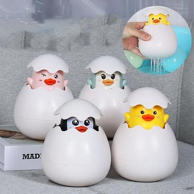 Baby Bathing Toy Kids Cute Duck Penguin Egg Water Spray Sprinkler Bathroom Sprinkling Shower Swimming Water Toys For Kids Gift