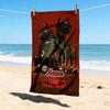 Custom Name Dark Knight Stylish Digital Printing Beach Towel Quick‑Drying Absorbent Blanket for Beach Pool Gym Travel