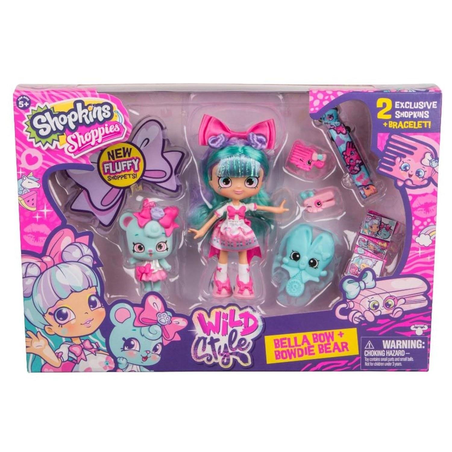 Shopkins Shoppies Season 9 Wild Style Bella Bow Bowdie Bear Playset 56716