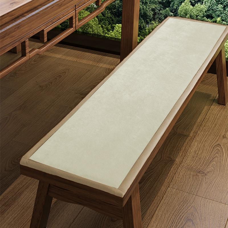 Thicken Velvet Long Bench Cushion Anti Sli Solid Wood Chair Seat Pad Hotel Dining Chair Cushion Garden Patio Sofa Seating Pad