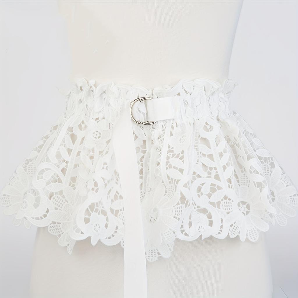 New Lace Tie Corset Wide Slimming Body Belts for Women Elastic High Waist Strap Stretch Shaping Girdle Cummerbands