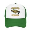 Jamaica Jamaican  Merch Mesh Foam Trucker Hat Summer Cooling  Meshback Sun Caps Casual Adjustbale