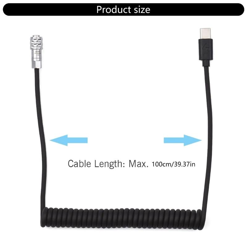 USB C PD Power Cable Cord for BMPCC 4K 6K Ensuring Quick Charging and Durability High Compatibility