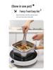 Stainless Steel Multifunctional Cookware: Square Deep Fryer, Milk Steamer, Noodle Pot, Portable Fresh-Keeping Box