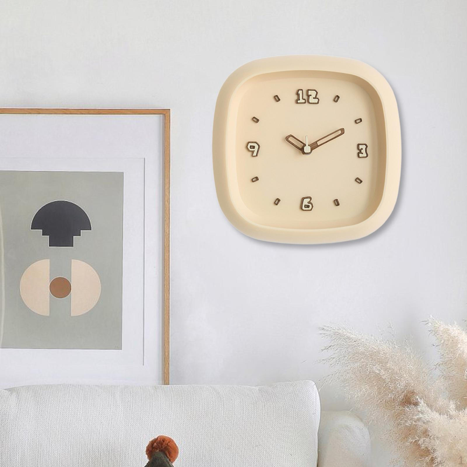 

25 см Настенные часы Декоративные часы для кабинета Кафе Бар жёлтый