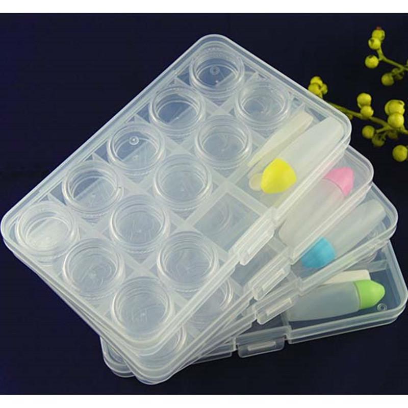 Transparent Sets with 6pcs Double Box Contact Lens Case Leak Proof