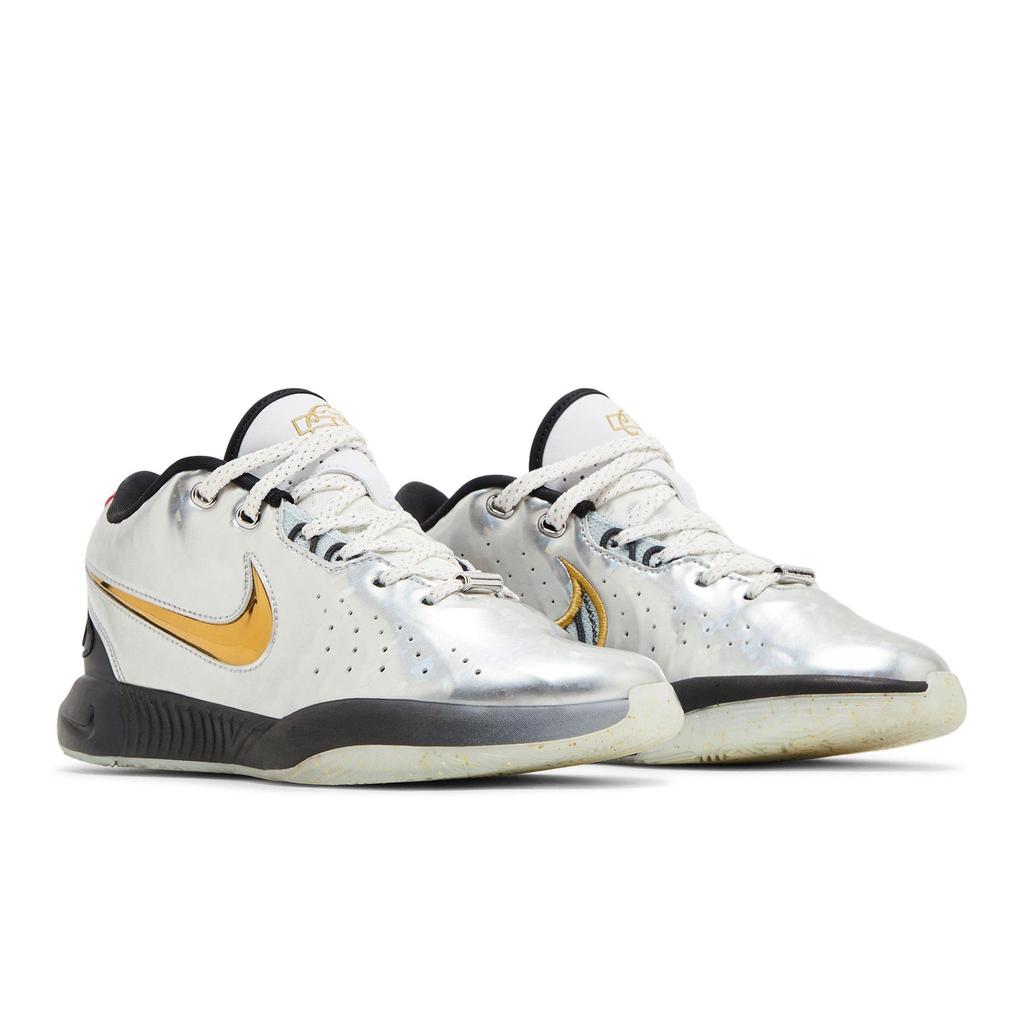 Nike LeBron 21 Grade School SE 'All-Star' (Unisex) Metallic Silver / Metallic Gold / Black / University Red Kids' Basketball Shoes FJ1530 001