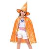 Star Pattern Wizard Cape Kids Cloak with Hat for Boys Girls, Halloween Witch Theme Role Play Costume Prop Party Cosplay Outfit, Fancy