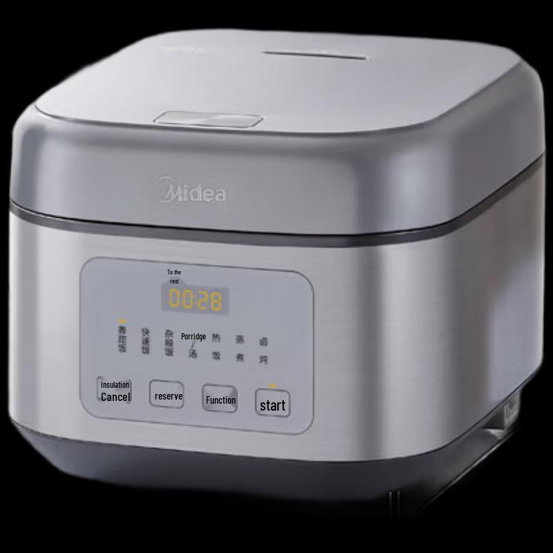 Midea 4L Smart Micro-Pressure Rice Cooker with Steamer MB-RA477 CN plug (adapter included)