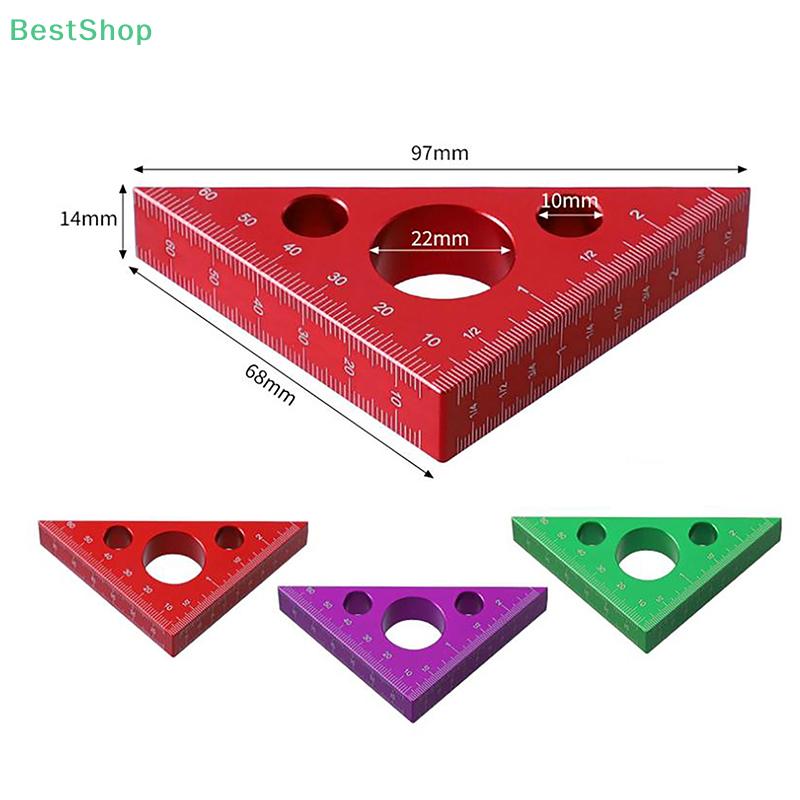 Scales Isosceles Right Triangular Precision Carpentry Squares,Aluminum Alloy Triangle Ruler,Carpentry Measuring Tools